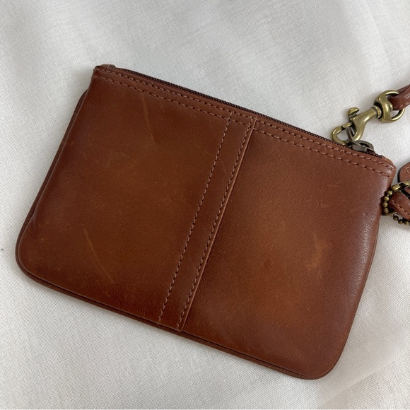 coach wristlet in brown - Picture 3 of 8